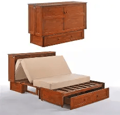 Full Murphy Bed with Sofa (73W) - Murphy Bed Market 
