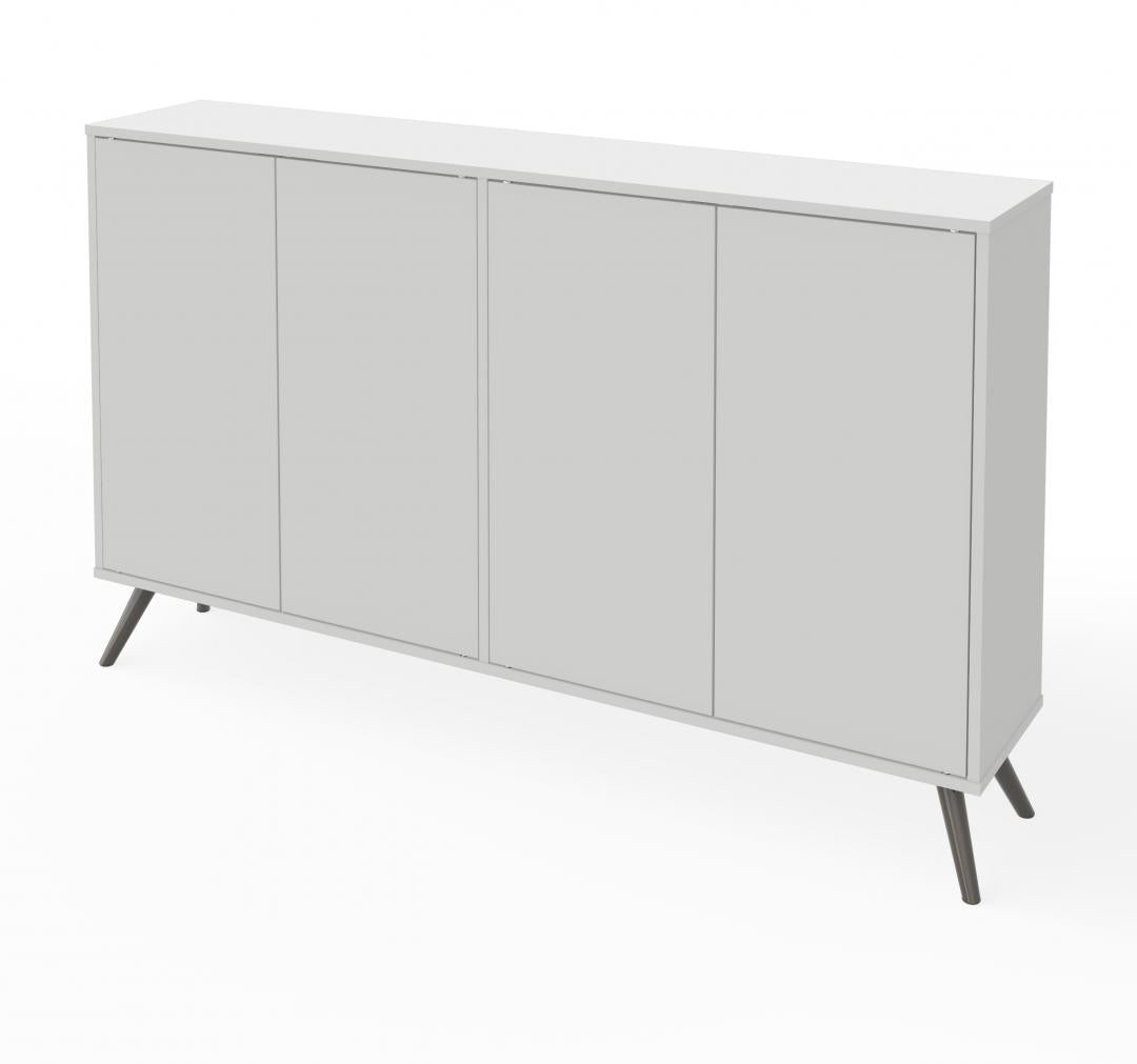 60W Narrow Storage Cabinet with Metal Legs - Murphy Bed Market 