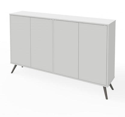 60W Narrow Storage Cabinet with Metal Legs - Murphy Bed Market 