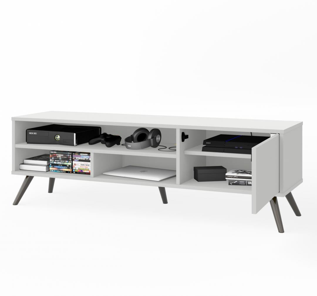 54W TV Stand with Metal Legs for 60 inch TV - Murphy Bed Market 
