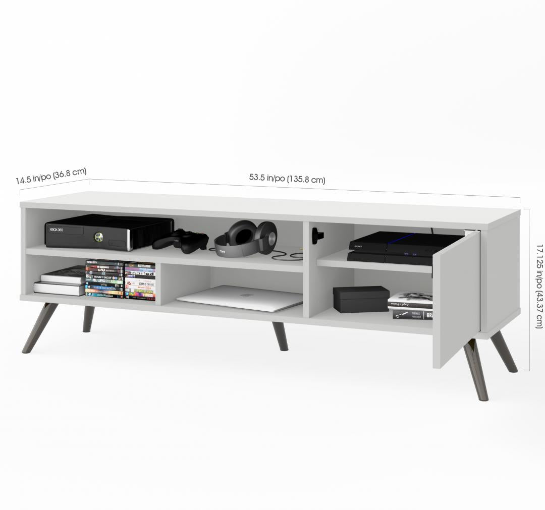 54W TV Stand with Metal Legs for 60 inch TV - Murphy Bed Market 