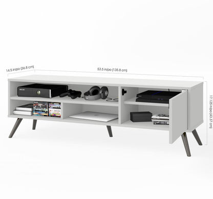 54W TV Stand with Metal Legs for 60 inch TV - Murphy Bed Market 