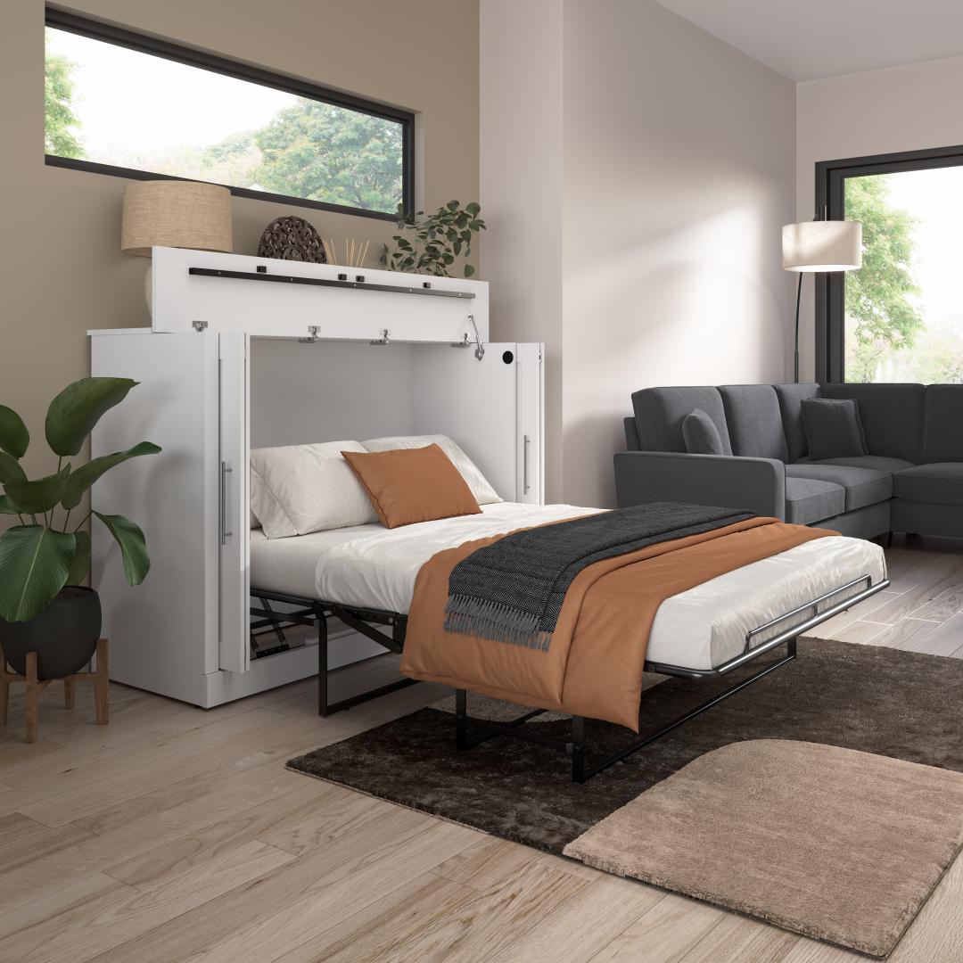 69W Full Cabinet Bed with Mattress - Murphy Bed Market 