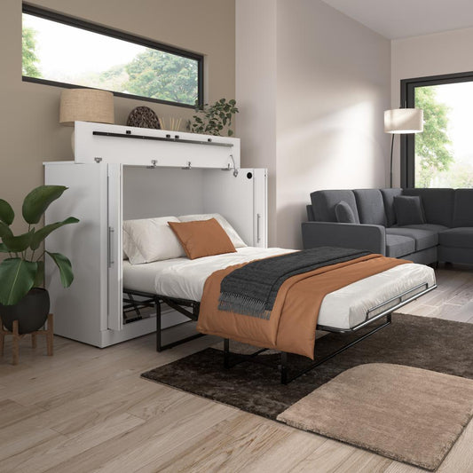69W Full Cabinet Bed with Mattress - Murphy Bed Market 