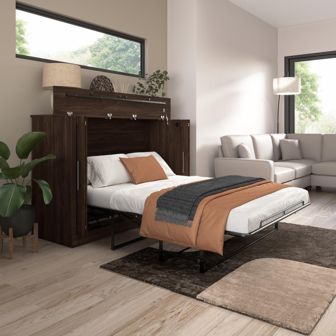 69W Full Cabinet Bed with Mattress - Murphy Bed Market 
